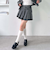 デニムプリーツミニスカート
