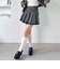 デニムプリーツミニスカート