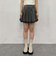 デニムプリーツミニスカート