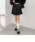 デニムプリーツミニスカート