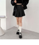 デニムプリーツミニスカート