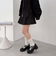 デニムプリーツミニスカート