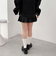 デニムプリーツミニスカート