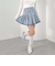 デニムプリーツミニスカート