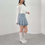 デニムプリーツミニスカート