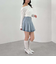 デニムプリーツミニスカート