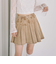 デニムプリーツミニスカート