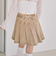 デニムプリーツミニスカート