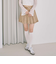 デニムプリーツミニスカート
