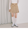 デニムプリーツミニスカート