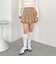 デニムプリーツミニスカート