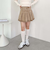 デニムプリーツミニスカート