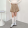 デニムプリーツミニスカート