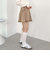 デニムプリーツミニスカート