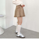 デニムプリーツミニスカート