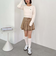 デニムプリーツミニスカート
