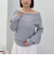 パールスリットオフショルニット