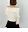 パールスリットオフショルニット