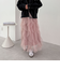 チュールラッフルスカート