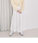 コットンライクシャーリングティアードスカート