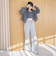 サイドタックワイドスウェットパンツ