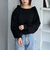 ショルダーオープンラメスウェット