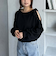 ショルダーオープンラメスウェット