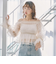 シャーリングオフショルチュールＴＯＰＳ／