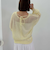 モヘアタッチ透かしミドルニット