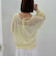 モヘアタッチ透かしミドルニット