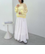モヘアタッチ透かしミドルニット