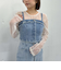 Ｆボタンデニムビスチェ