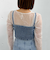 Ｆボタンデニムビスチェ