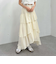 コットンライクアシメティアードスカート