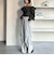 デニムラッフルオフショルブラウス