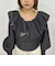 デニムラッフルオフショルブラウス