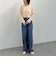 ラインストーンデニム