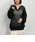透かしスキッパーポロニット
