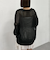 透かしスキッパーポロニット