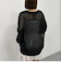 透かしスキッパーポロニット