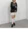 透かしスキッパーポロニット