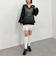 透かしスキッパーポロニット