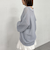 透かしスキッパーポロニット