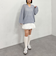 透かしスキッパーポロニット