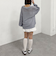 透かしスキッパーポロニット