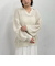 透かしスキッパーポロニット