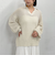 透かしスキッパーポロニット