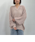 透かしスキッパーポロニット