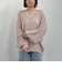 透かしスキッパーポロニット