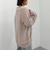 透かしスキッパーポロニット